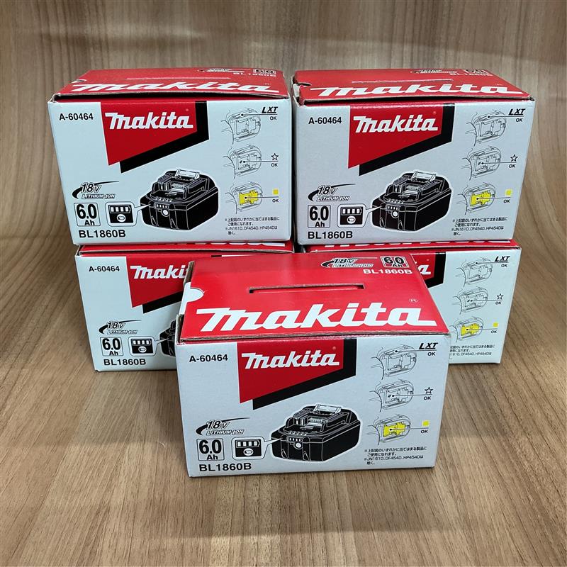 makita 18V6.0Ahリチウムイオンバッテリー5個